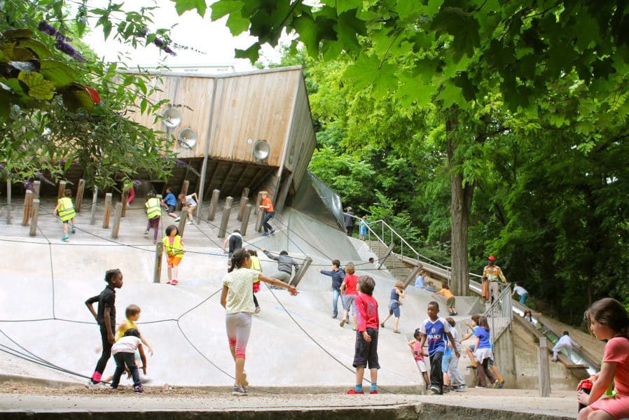 il parco giochi del parco di Belleville