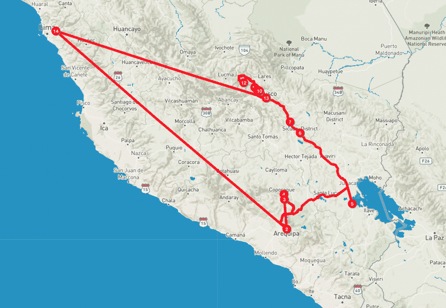 Perù - itinerario 2 settimane