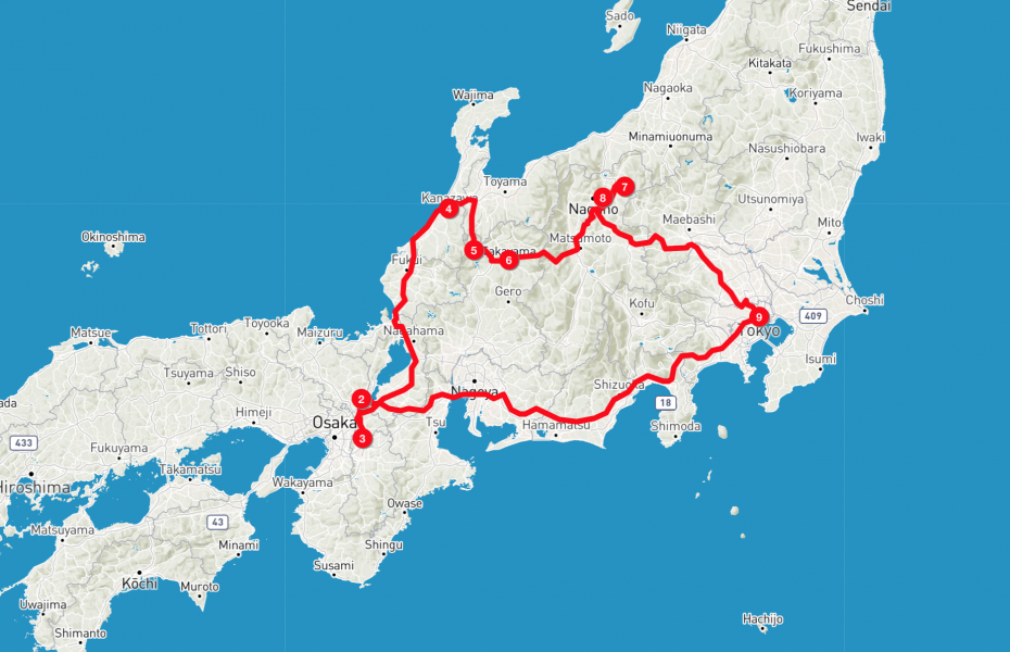 Itinerario Giappone