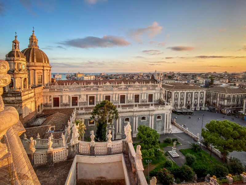 Cosa vedere a Catania- tramonto dalla terrazza
