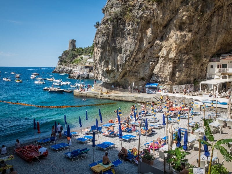 spiaggia a Praiano - Costiera Amalfitana