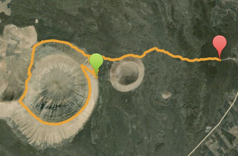 Caldera Blanca- mappa