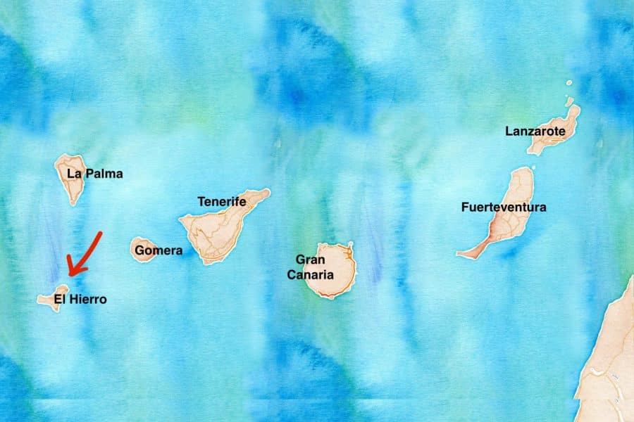 el hierro dove si trova - cartina
