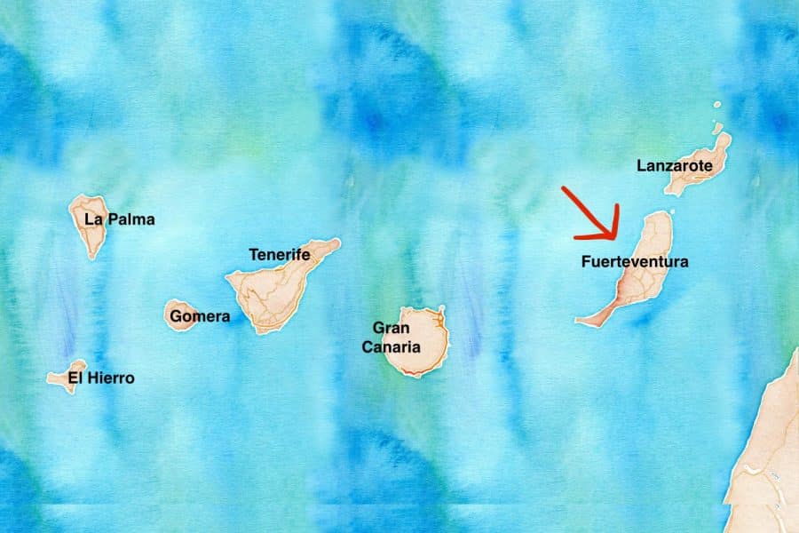 mappa Fuerteventura
