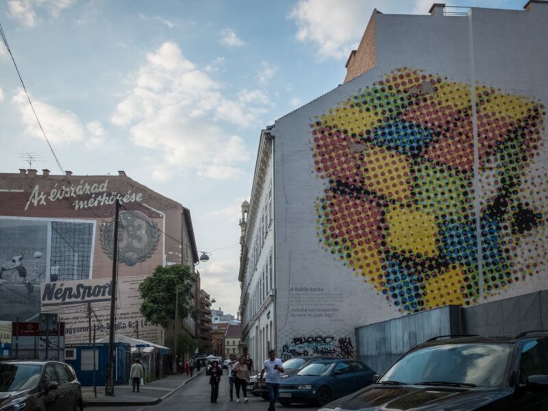 street art nel Quartiere ebraico di Budapest
