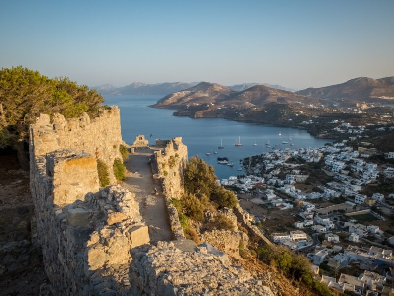 Leros - vista di Pandeli dal castello