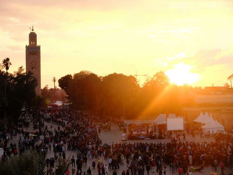 tramonto da Jamaa el-Fna
