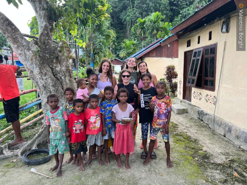 famiglia locale a Raja Ampat